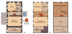 Grundriss Kostnerhof Zimmer